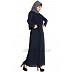 Modest abaya with attached Shawl- Navy Blue Modest abaya with attached Shawl- Navy Blue